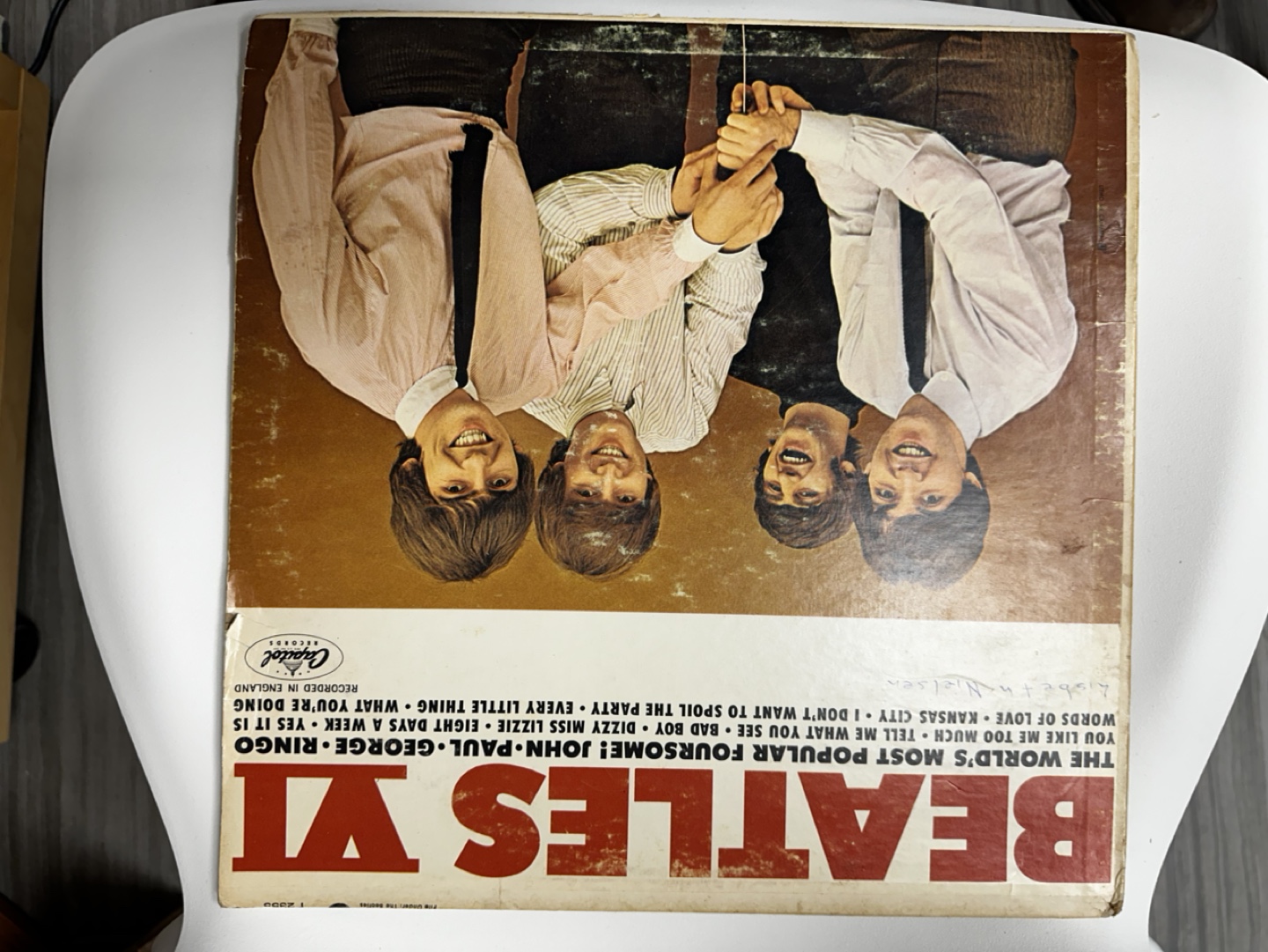 Vintage Beatles Vinyl Record Collection (4 LPs) - photo 2