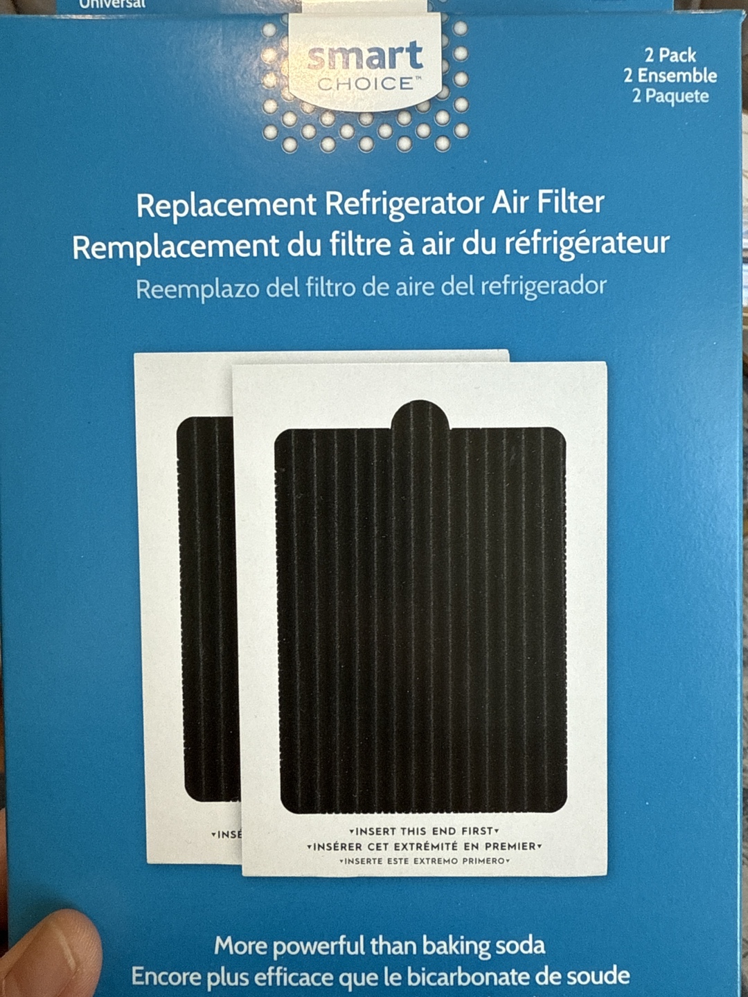 Smart Choice Refrigerator Air Filter - 2 Pack