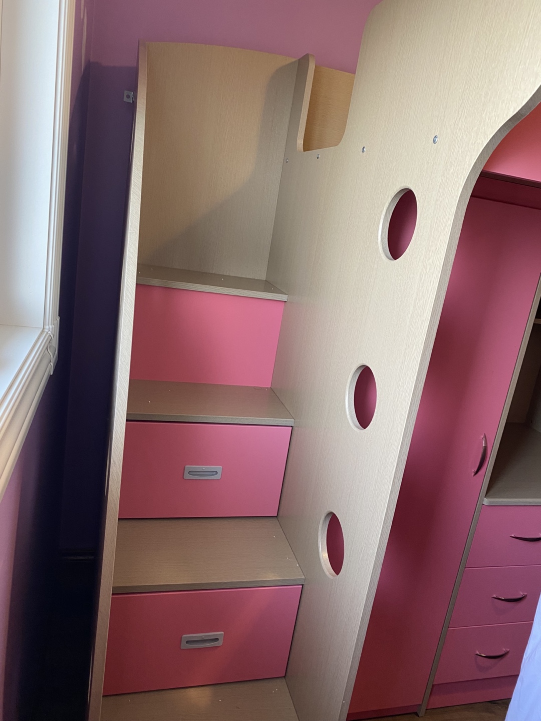 Kids Loft Bed with Desk and Wardrobe - photo 4