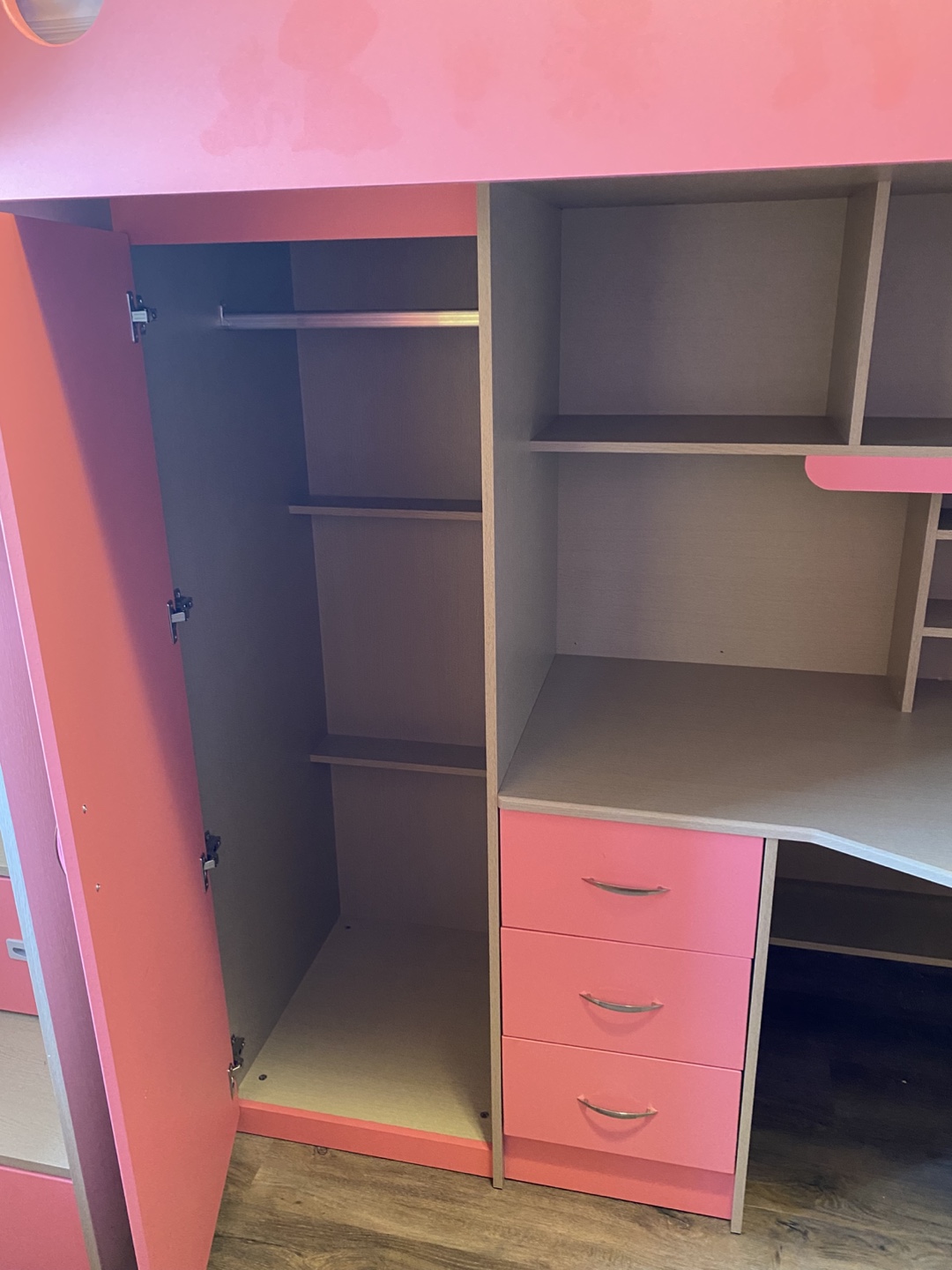 Kids Loft Bed with Desk and Wardrobe - photo 2