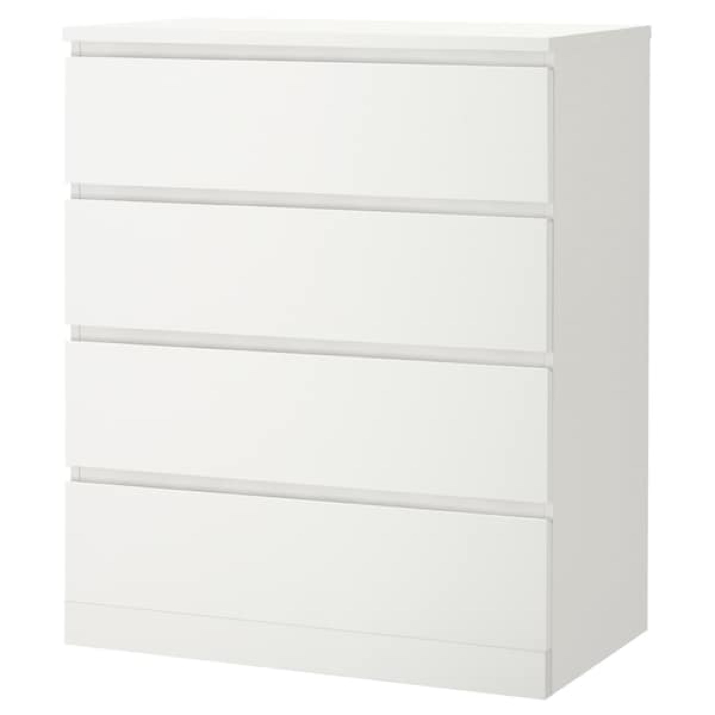 IKEA MALM White 4-Drawer Chest - photo 2