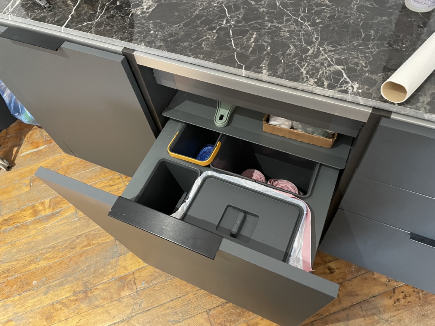 Modern Kitchen Island with Storage Drawers - photo 4