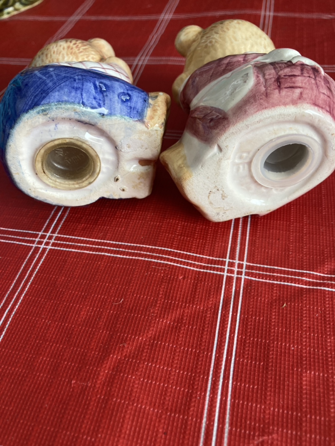 Vintage stamped Salt and Pepper shakers - photo 3