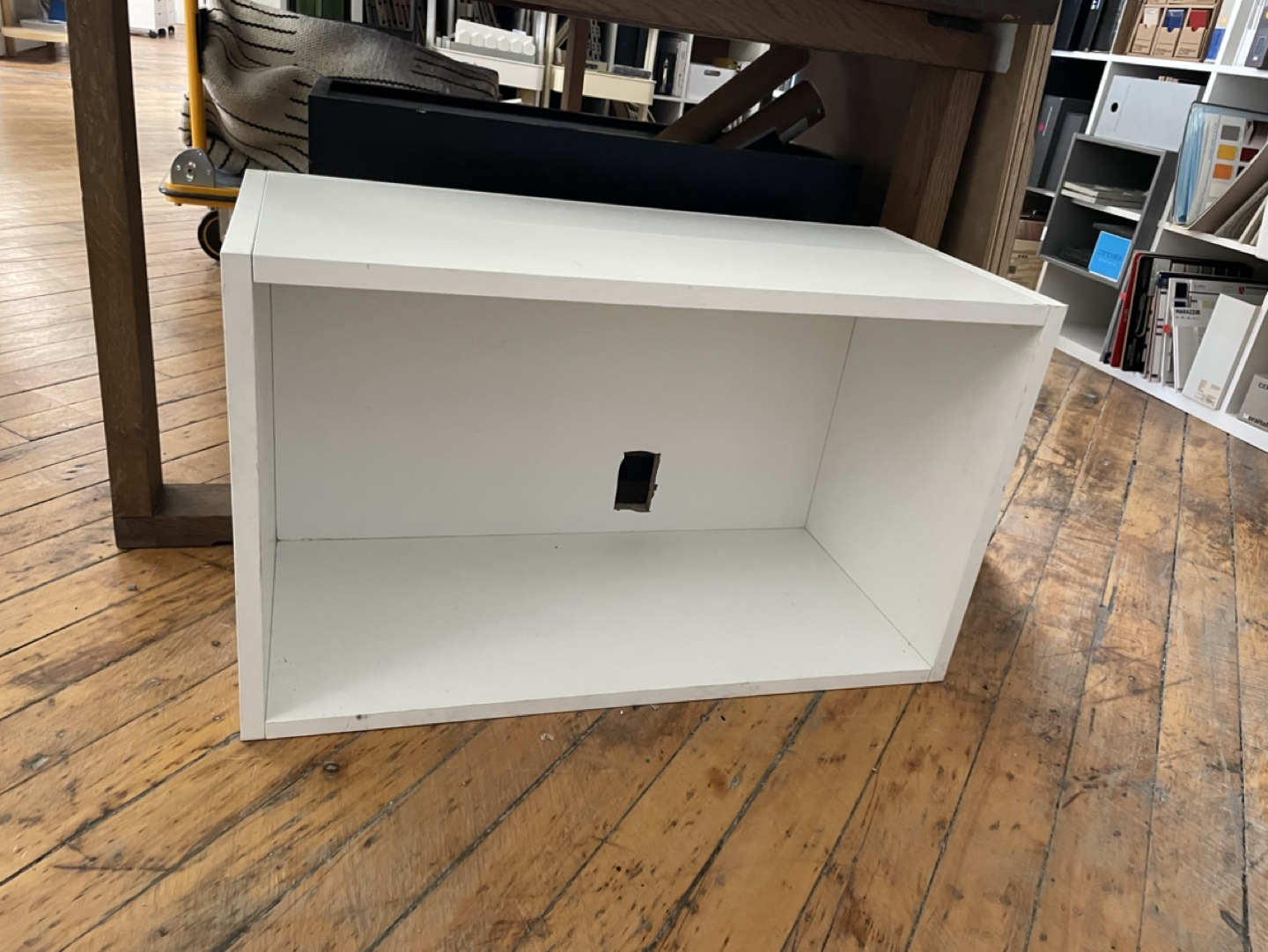 White Cube Storage Shelf