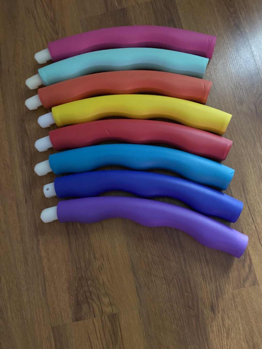 Rainbow Weighted Hula Hoop Exercise Fitness Ring - photo 2
