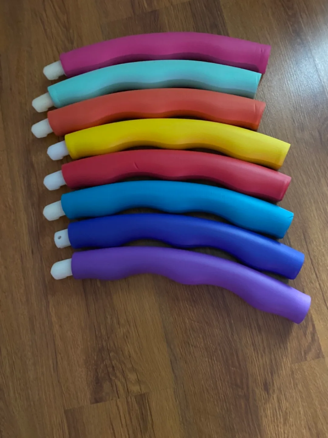 Rainbow Weighted Hula Hoop Exercise Fitness Ring image indicator(2)