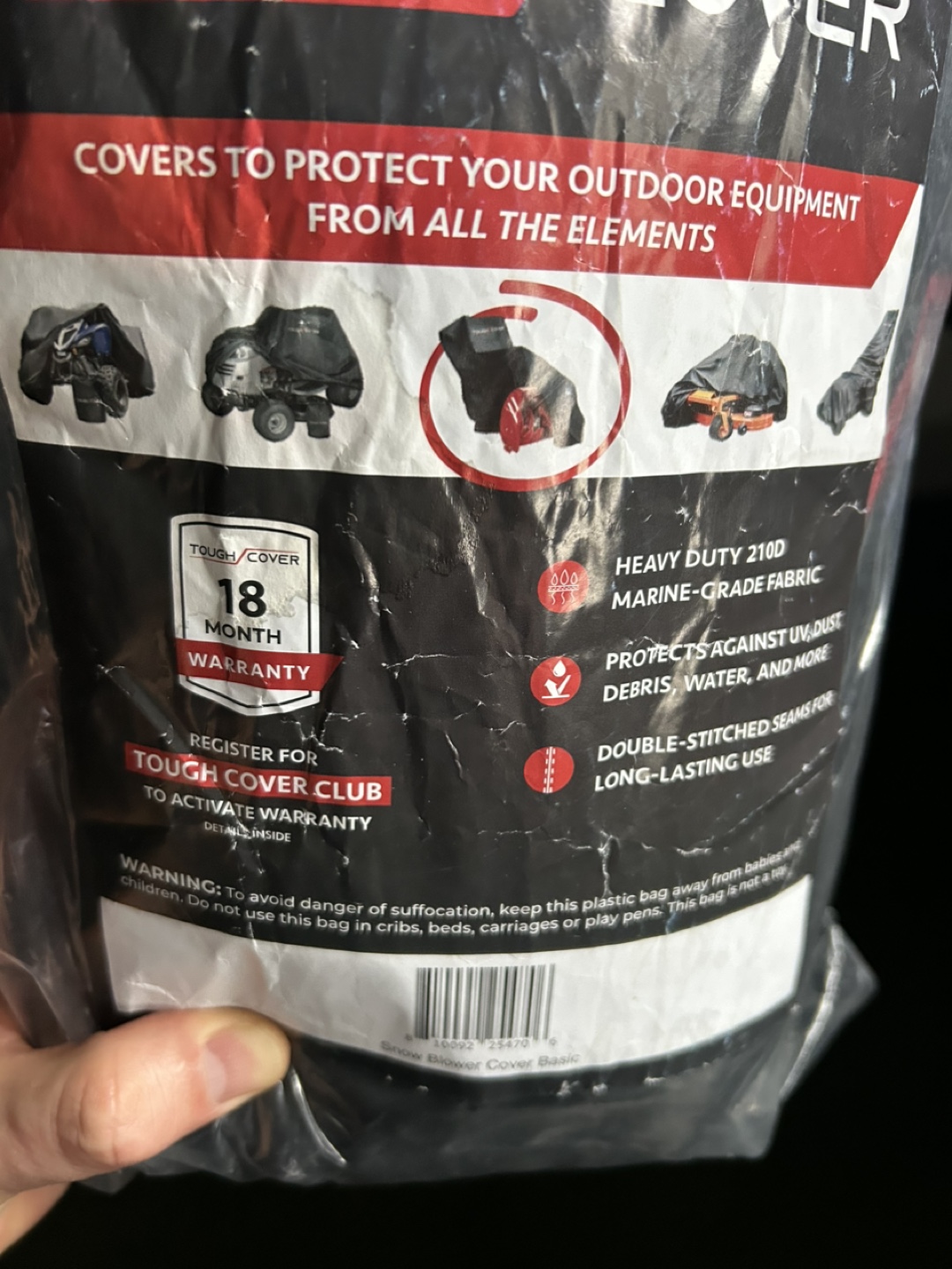 Tough Cover Snow Blower Cover Basic - photo 2