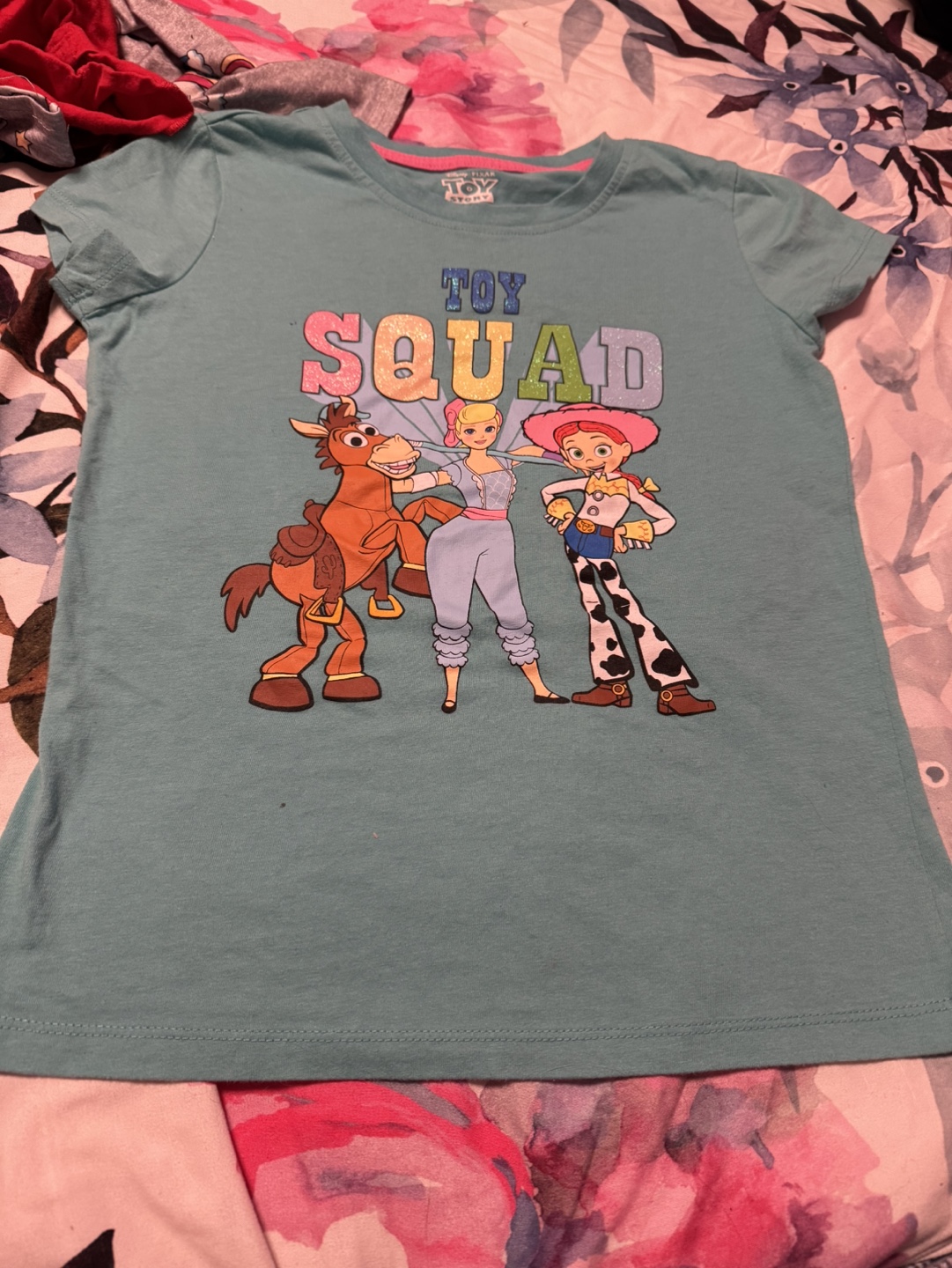Girls Toy Story Squad Teal T-Shirt