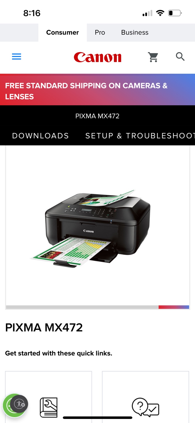 🧡Canon PIXMA MX472 All-in-One Inkjet Printer - photo 5