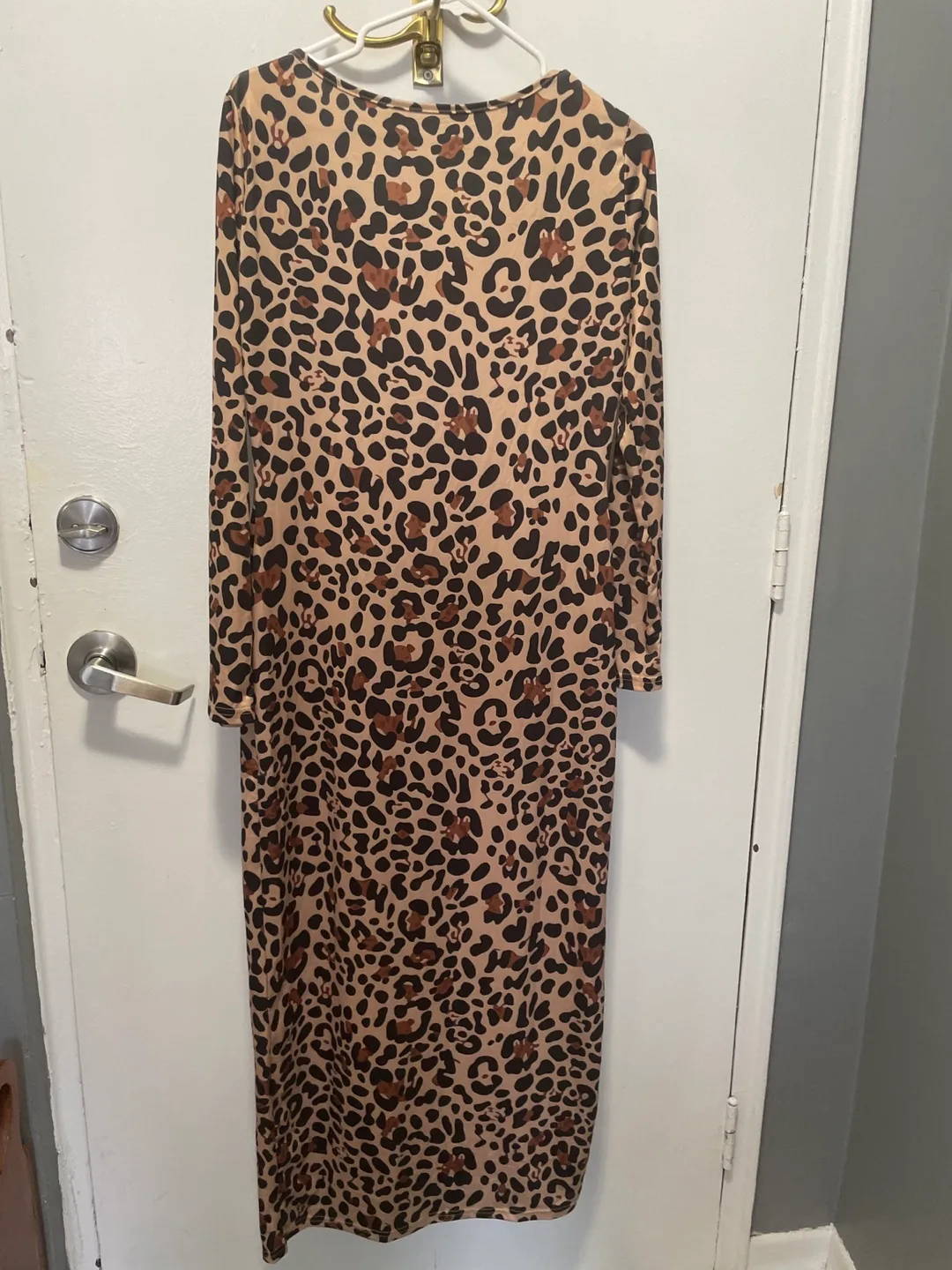 Leopard Print Maxi Dress thumbnail