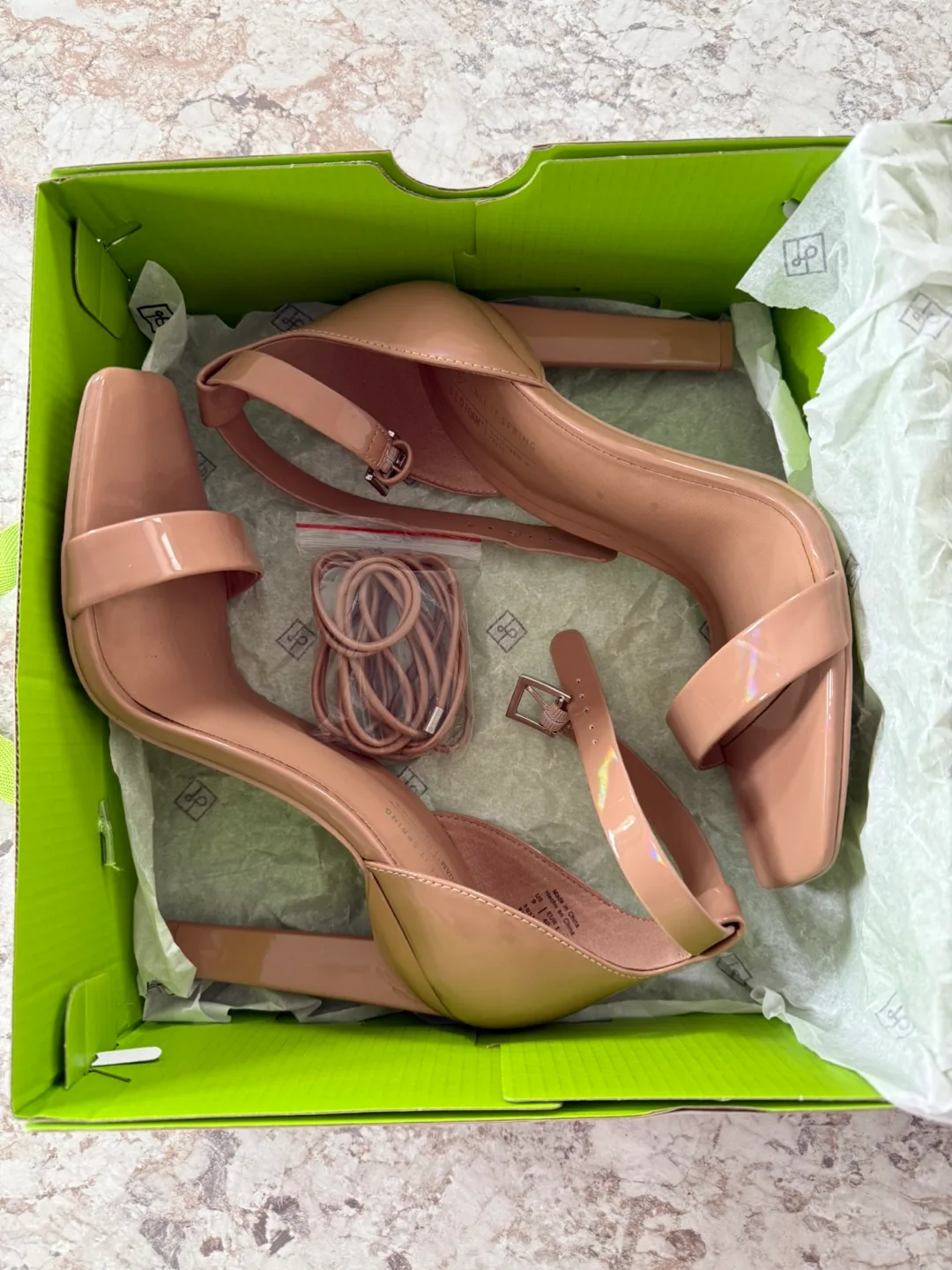 Call It Spring Nude Patent Leather Heels image indicator(5)