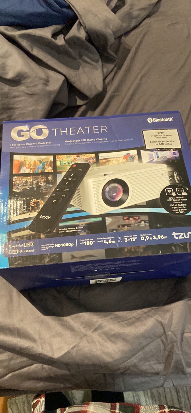 Tzum Go Theater LED Home Cinema Projector