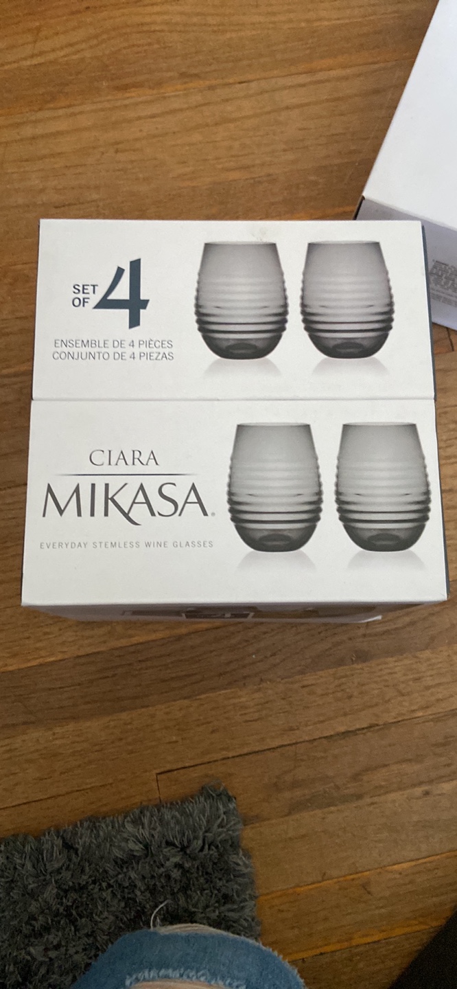 Mikasa Ciara Everyday Stemless Wine Glasses - Set of 4