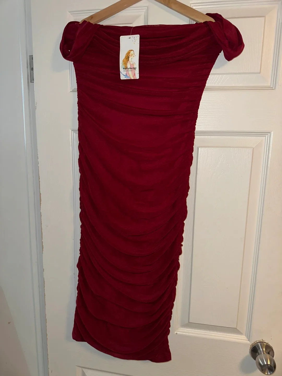 Women's Summer Off The Shoulder Midi dress image indicator(6)