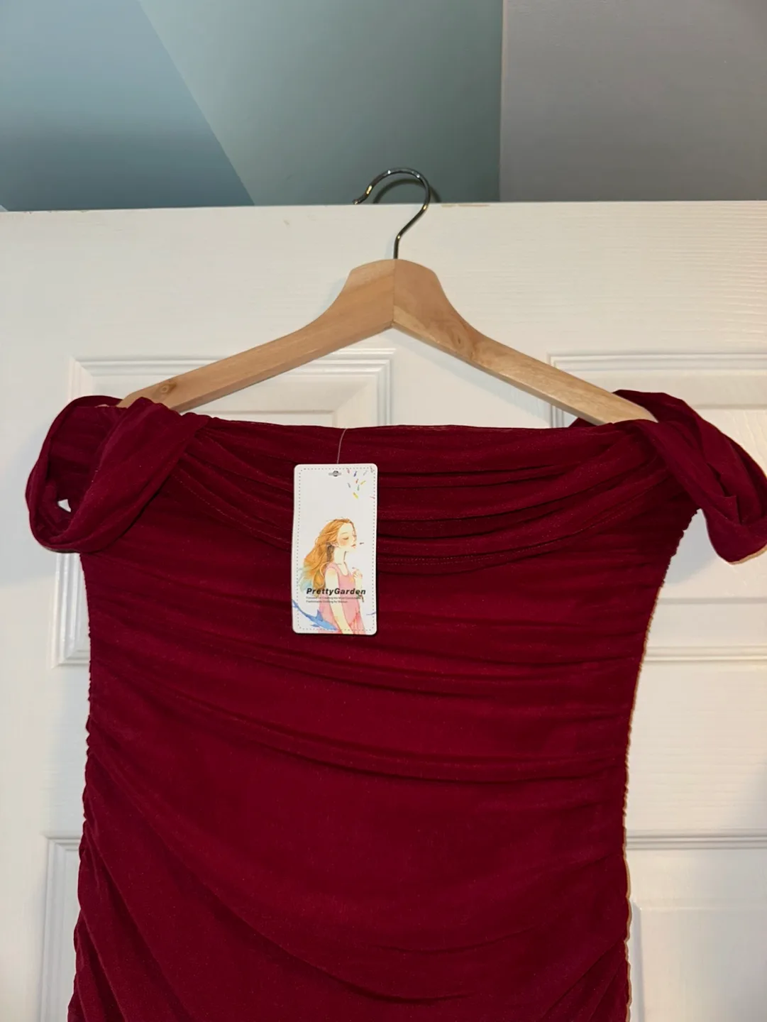 Women's Summer Off The Shoulder Midi dress image indicator(5)