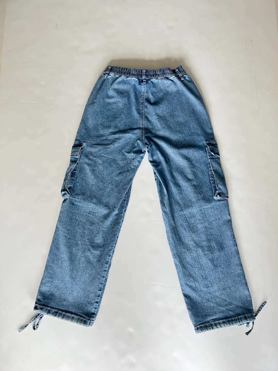Denim Cargo Pants with Drawstrings image indicator(5)