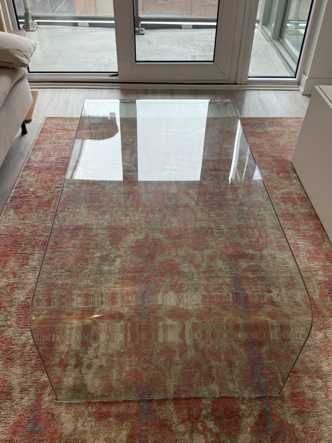 Clear Glass Coffee Table - photo 2