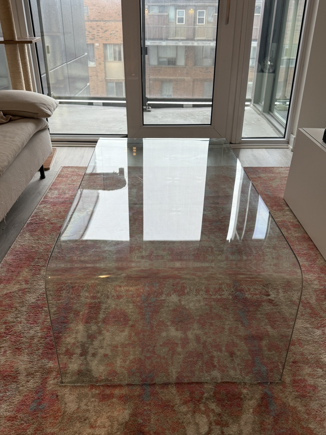 Clear Glass Coffee Table