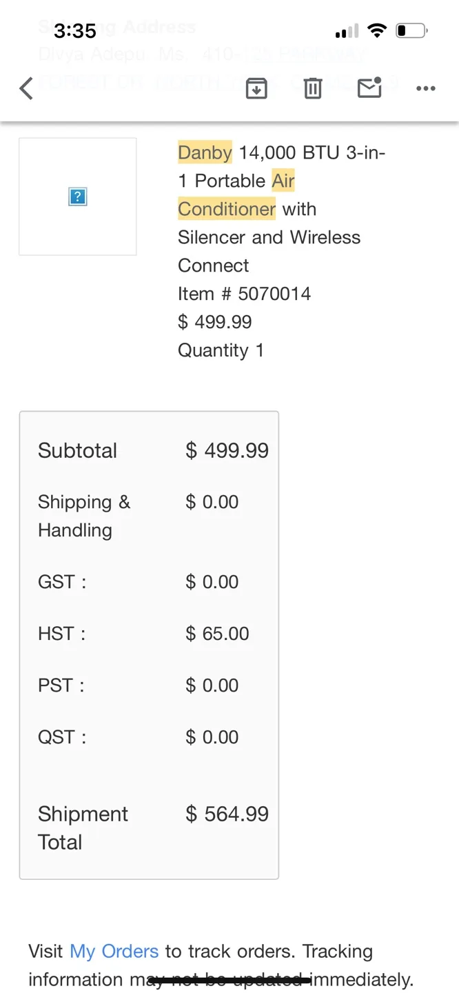 Danby 14,000 BTU Portable Air Conditioner with Wi-Fi image indicator(2)