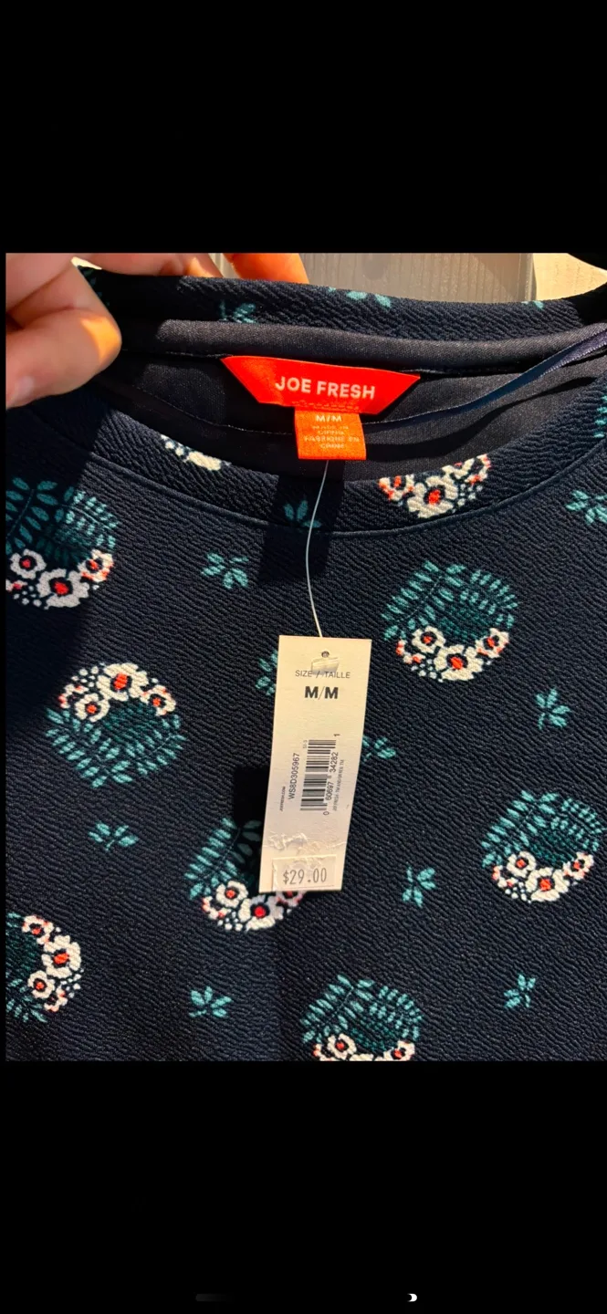 Joe Fresh Women's Floral Print Dress - Size Medium image indicator(3)