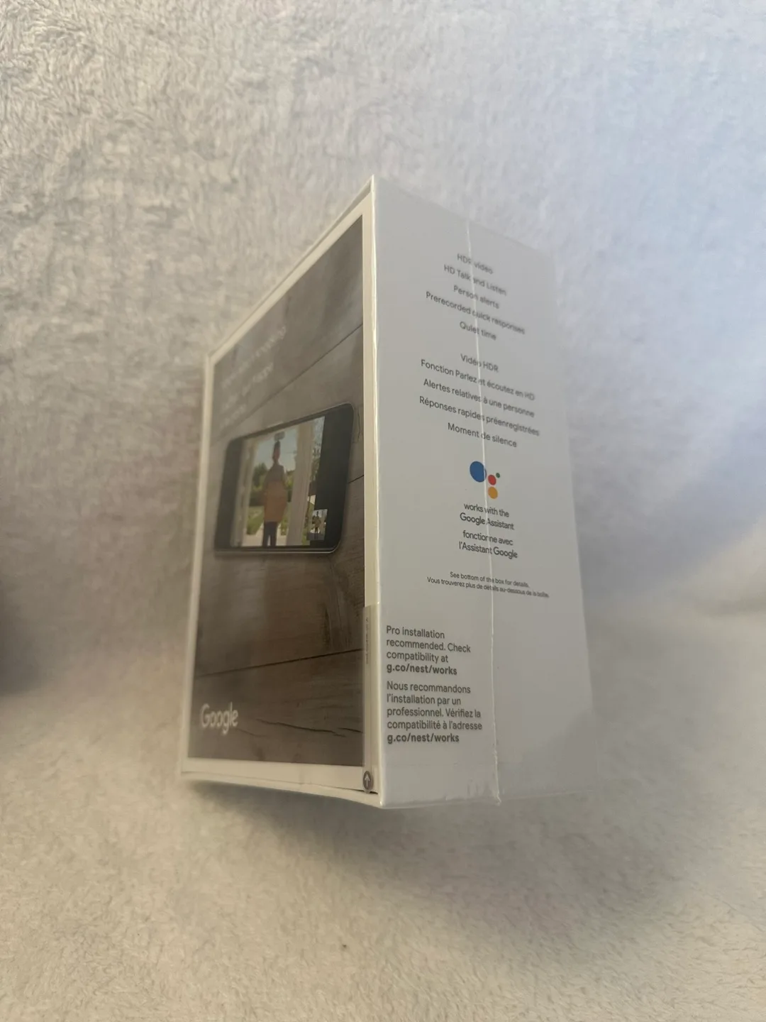 Google Nest Hello Wired Video Doorbell - New in Box image indicator(2)