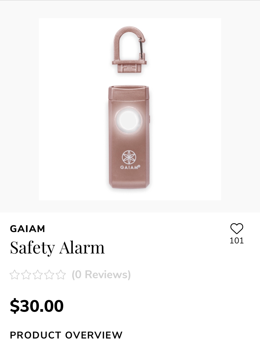Gaiam Safety Alarm - Rose Gold - unopened - photo 2