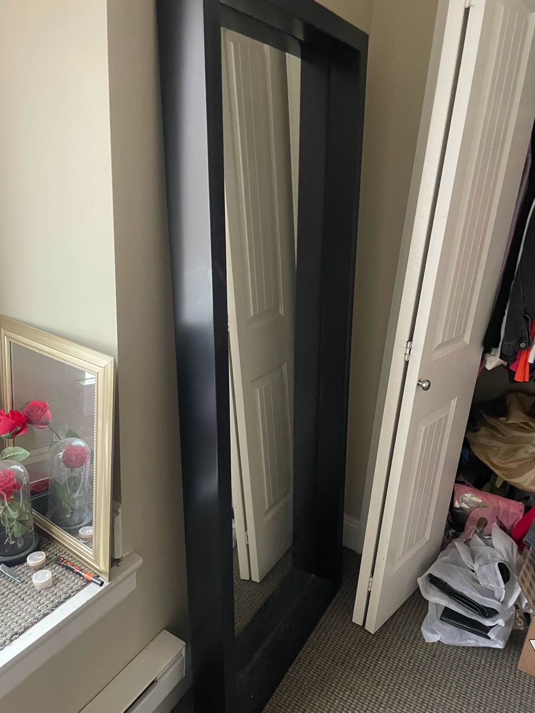 Full-Length Black Framed Mirror from ikea - photo 2