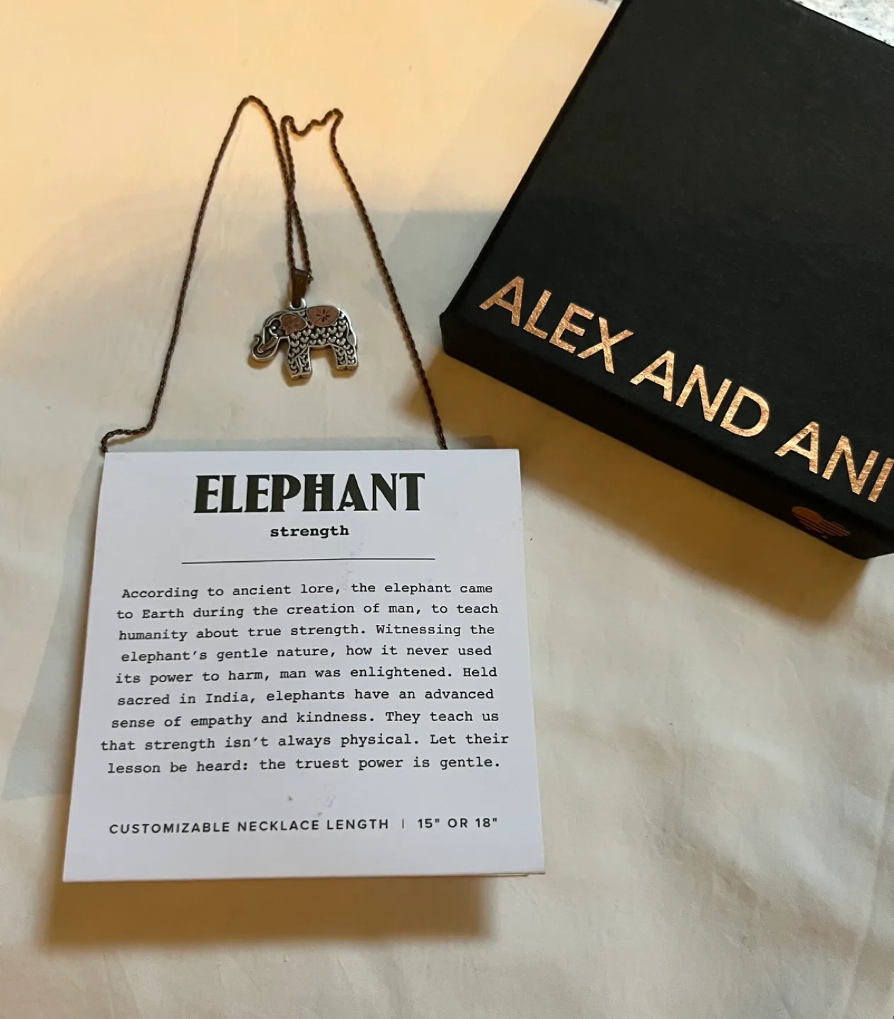 Alex and Ani Elephant Necklace image indicator(4)