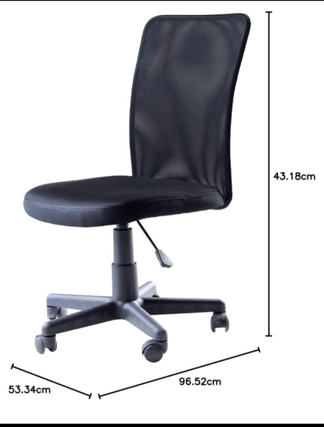 Black Mesh Office Chair Ergonomic