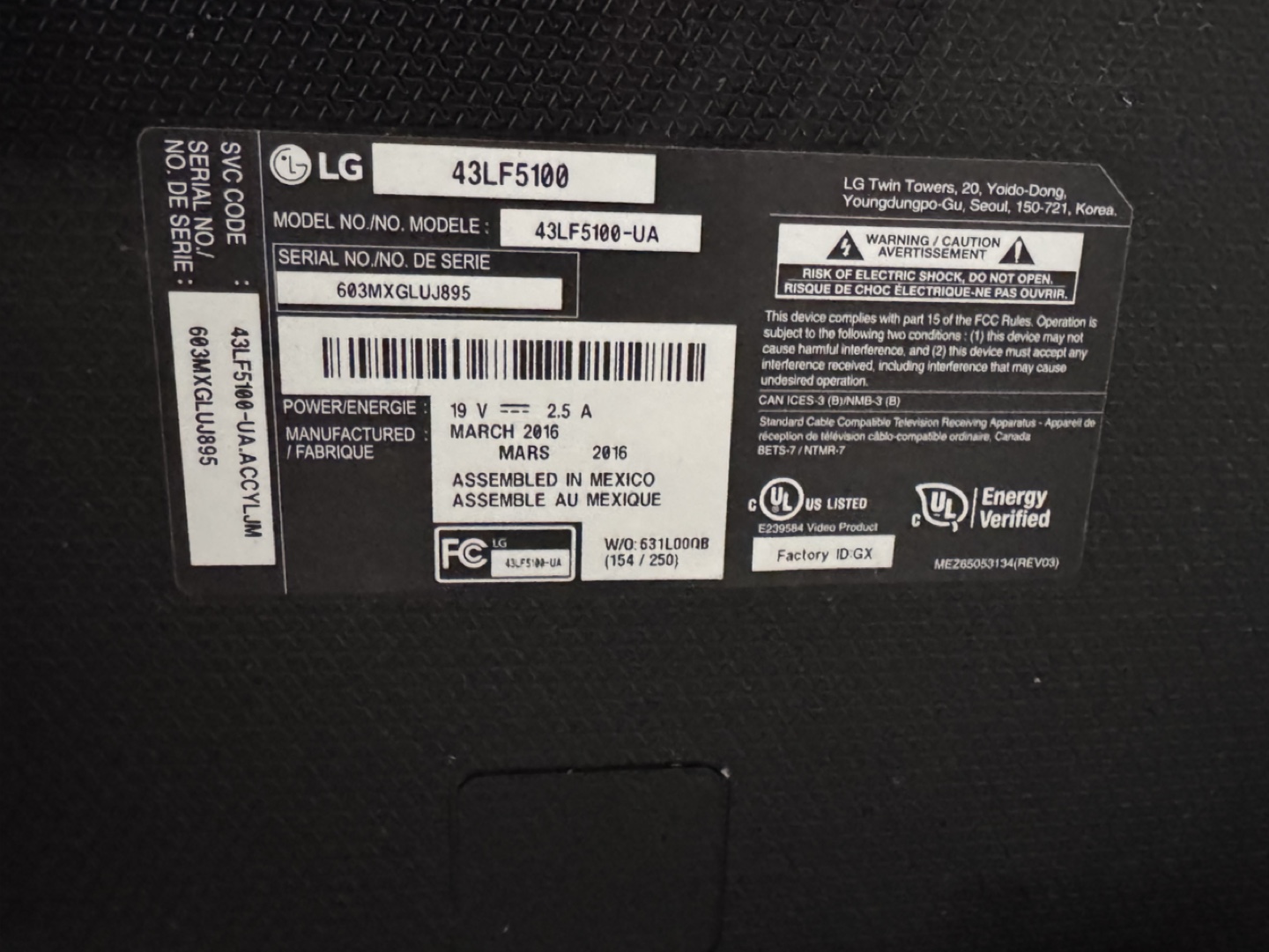 LG 43LF5100-UA 43-inch LED TV - photo 4
