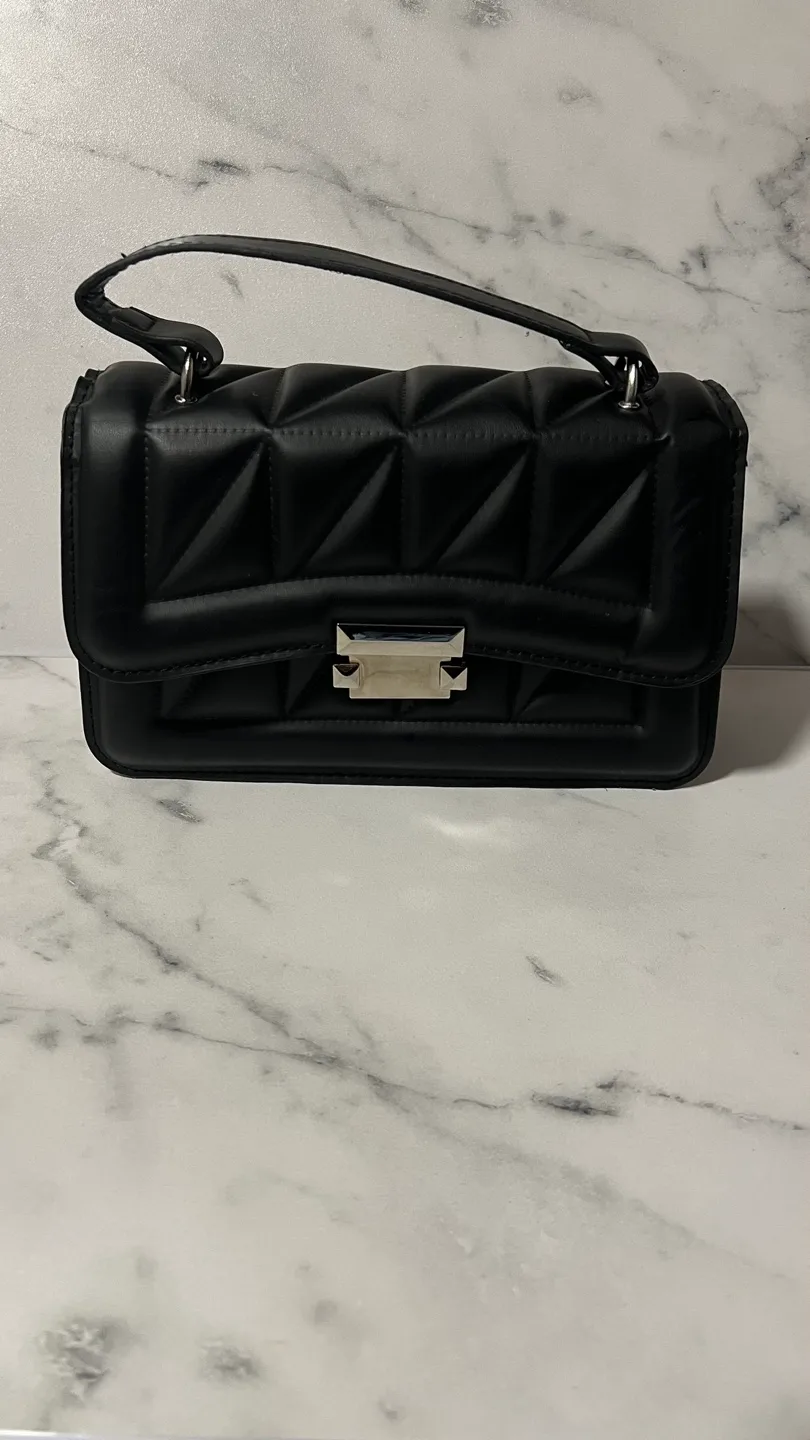 Black Quilted Shoulder Bag thumbnail
