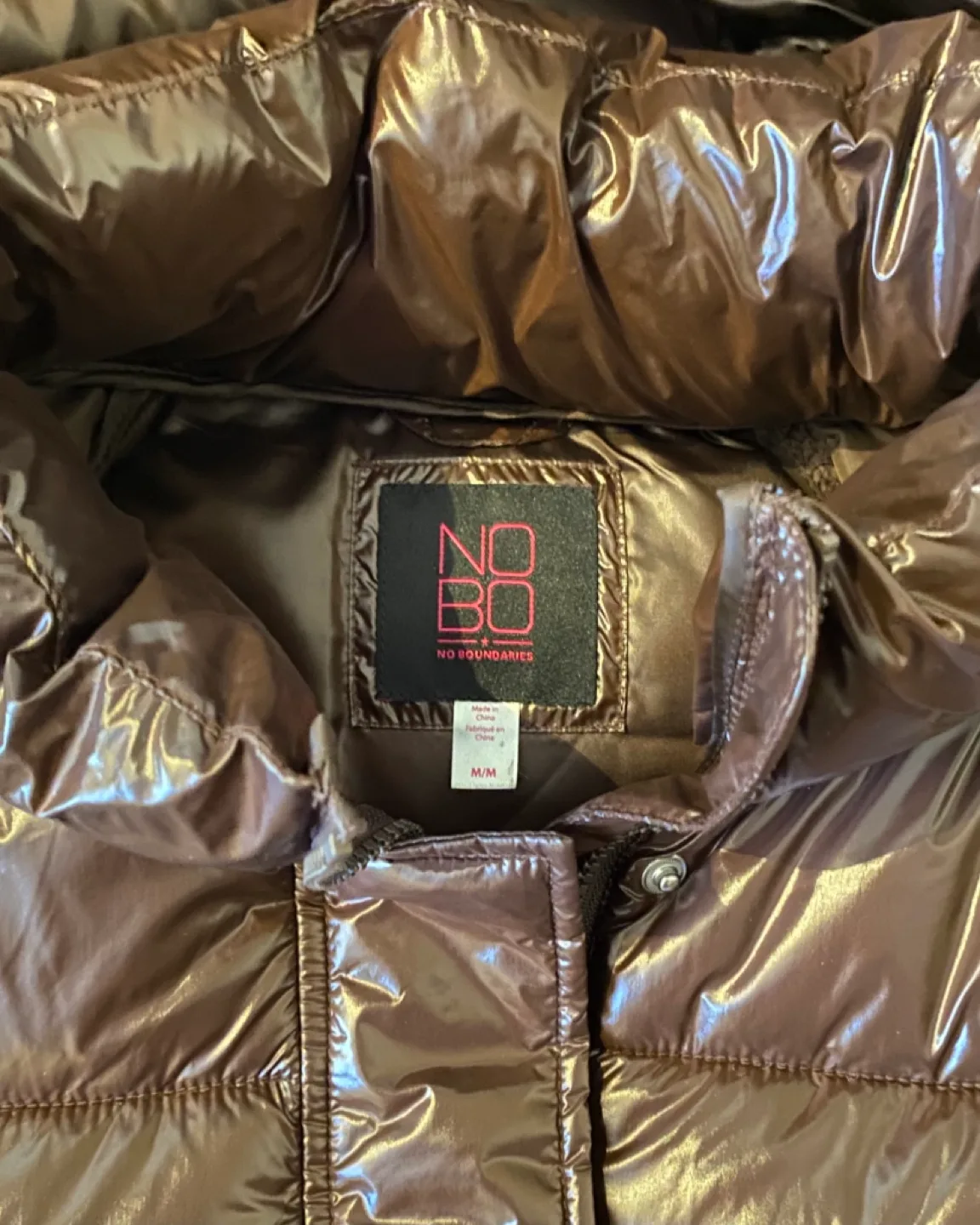 No Boundaries Brown Puffer Jacket - Size M/M image indicator(3)