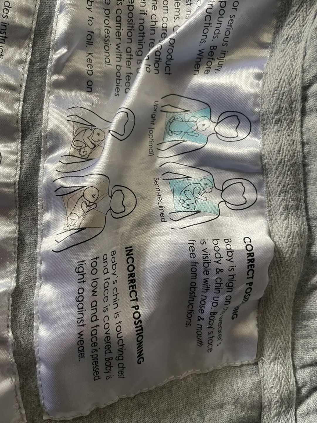 Baby K'tan Baby Carrier - Size Small - Grey image indicator(3)