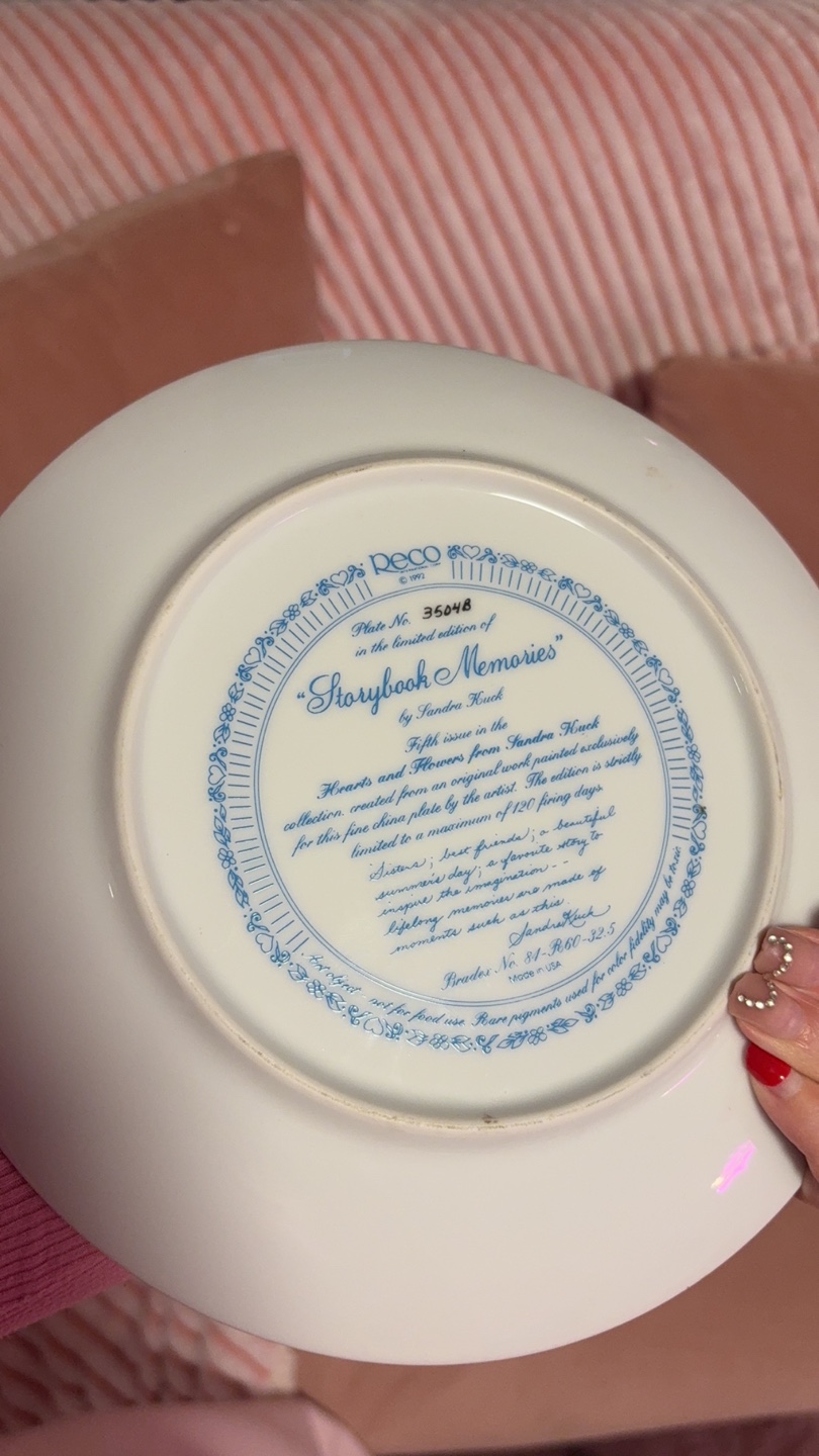 Storybook Memories Collector Plate by Sandra Kuck - photo 2