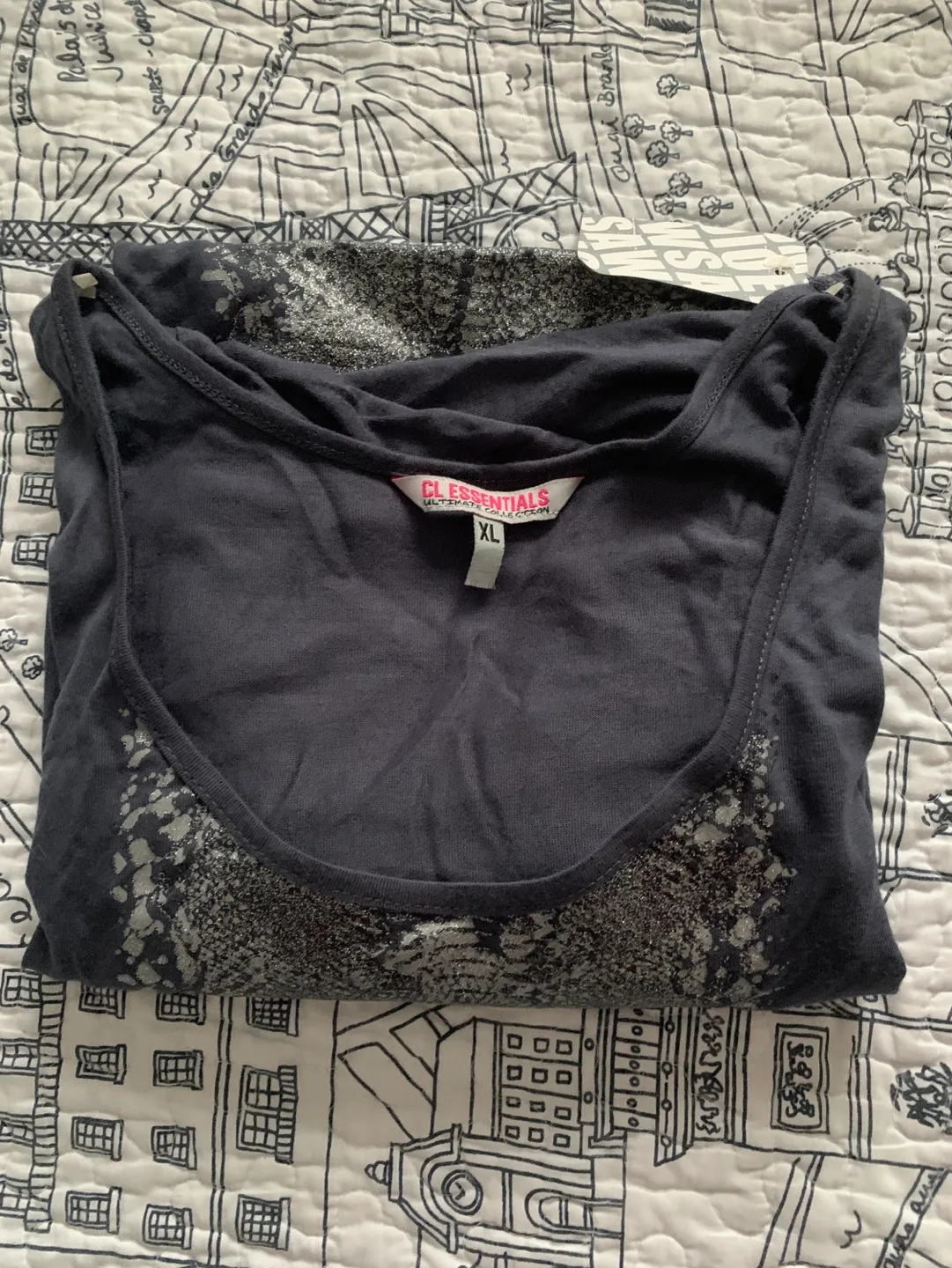 C.L.Essentials Snakeskin Print Tunic - Size XL image indicator(3)