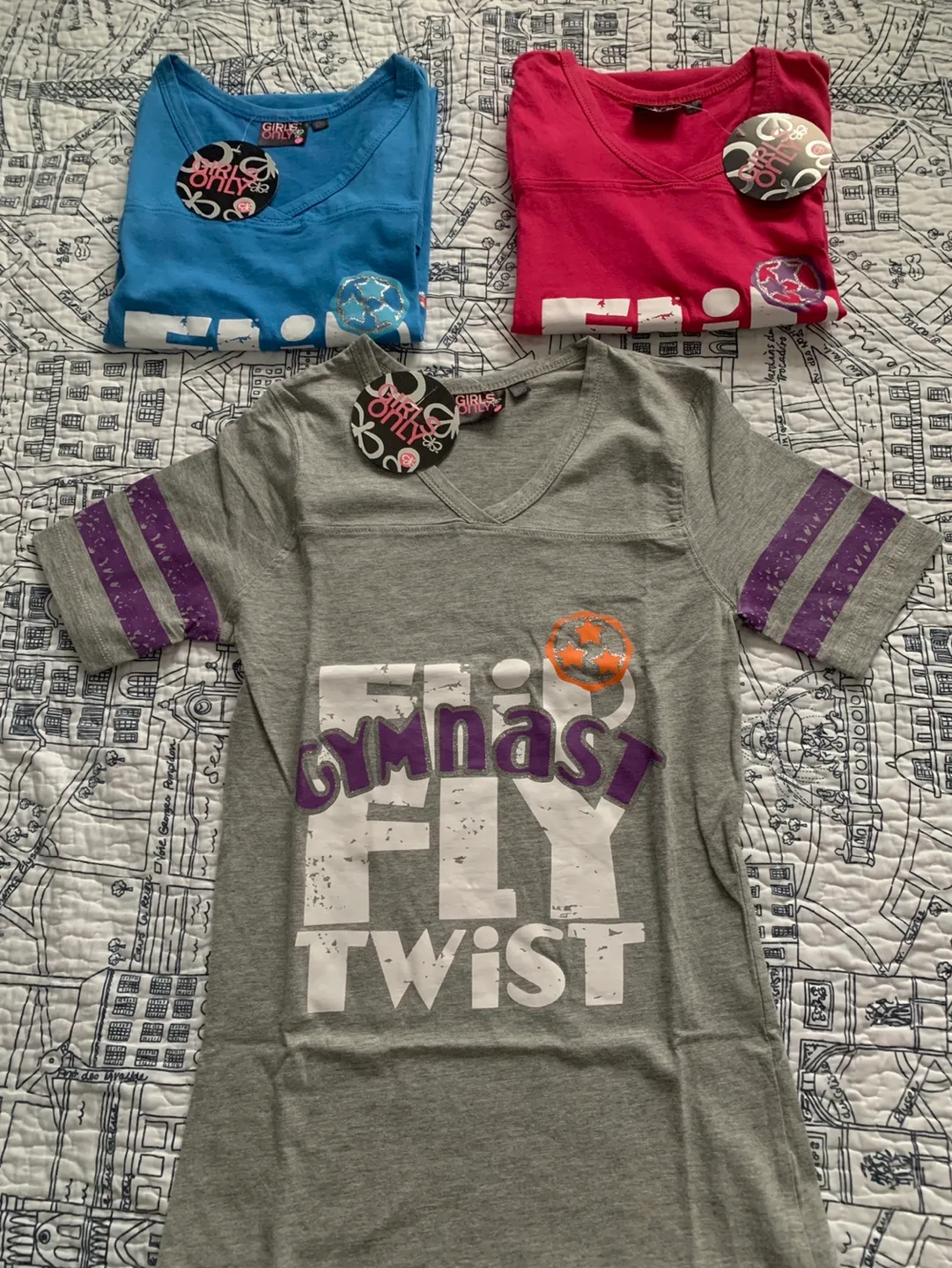 Girls Only Gymnastics T-Shirts (Size 10) image indicator(3)