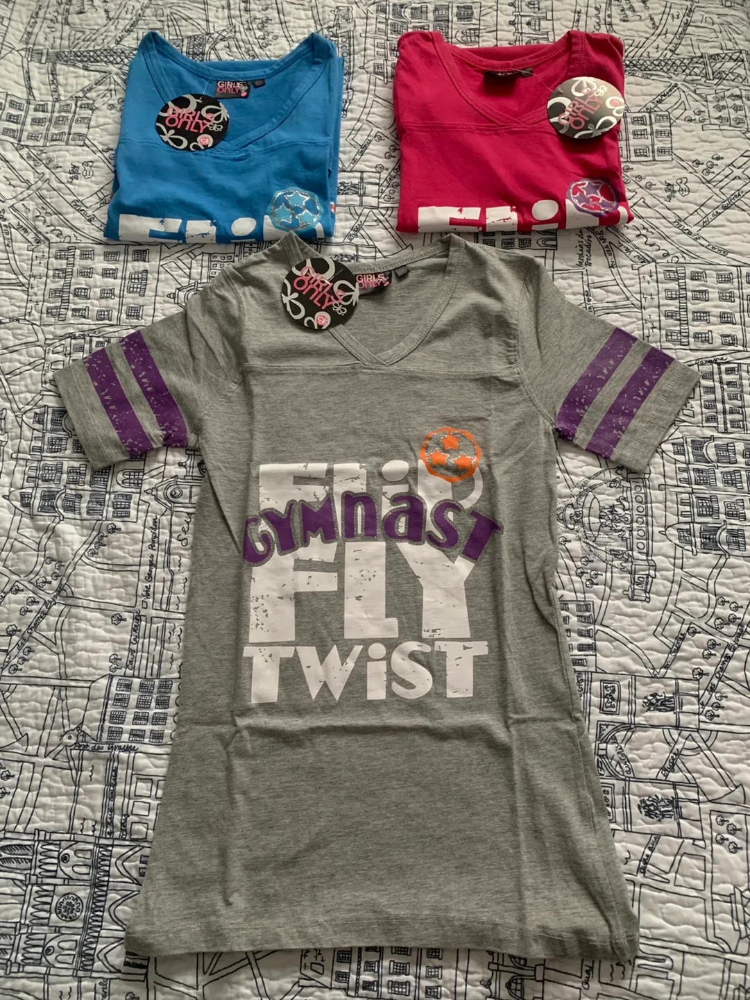 Girls Only Gymnastics T-Shirts (Size 10) image indicator(2)