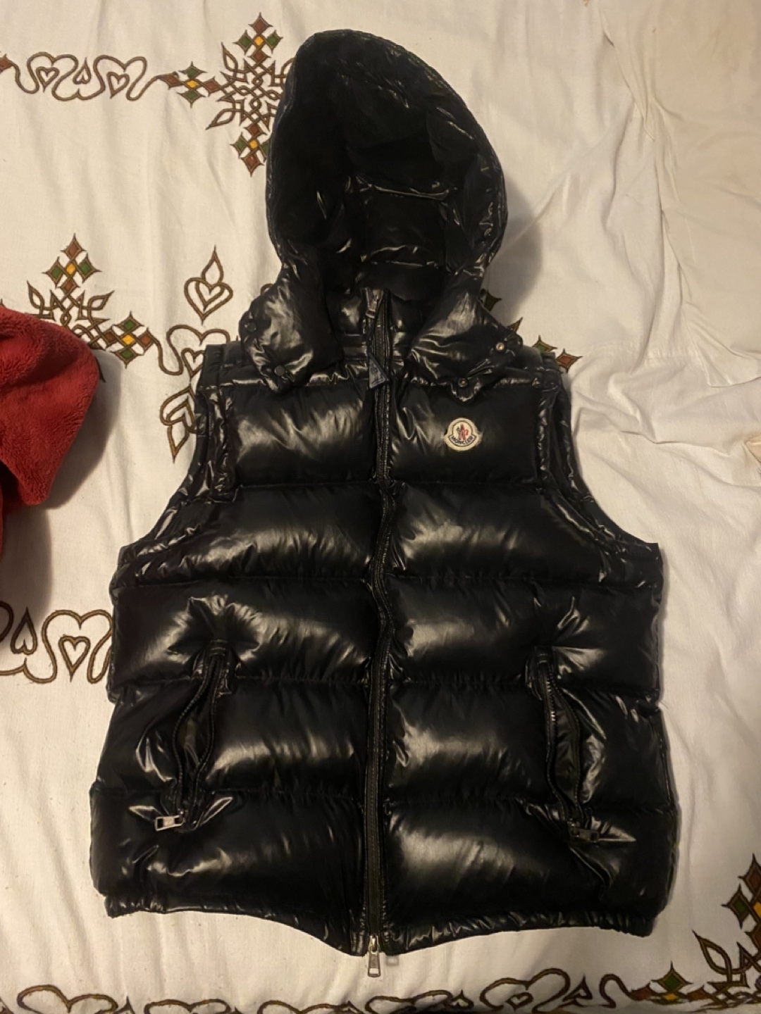 Moncler Black Puffer Vest