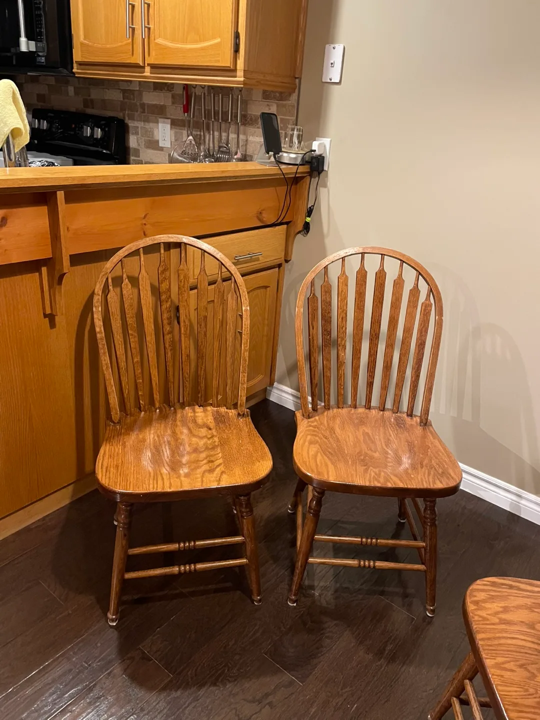 Set of Four Wooden Dining Chairs image indicator(2)