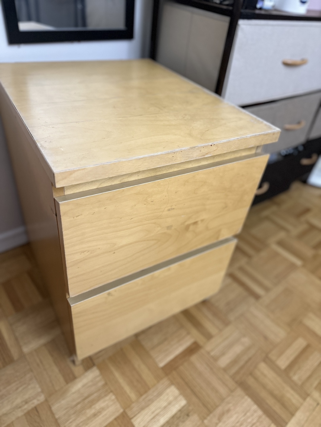 Two drawer side table for Sale