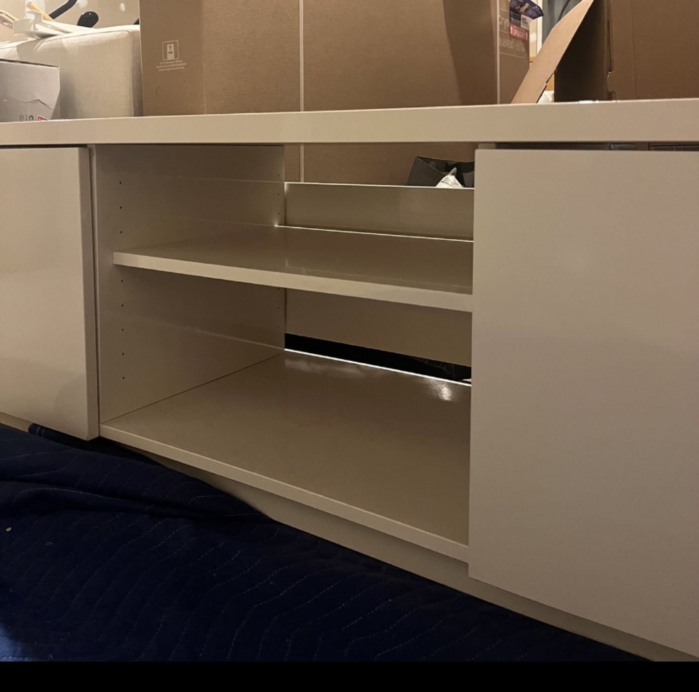 White TV Stand Media Console - photo 5