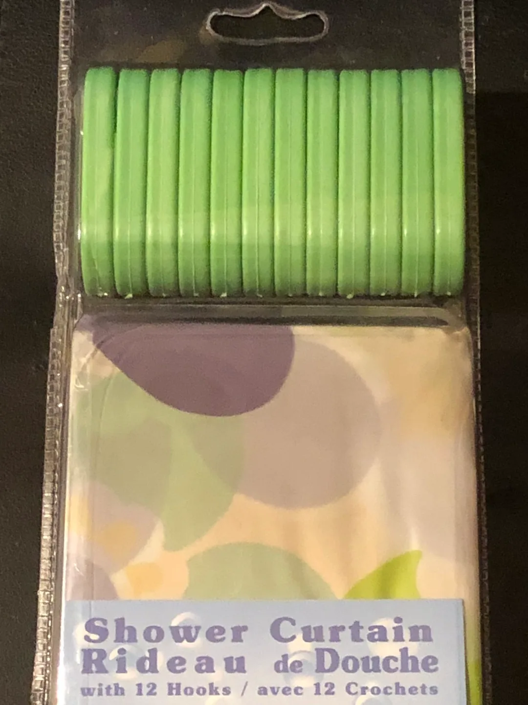 🧡New Shower Curtain with 12 Hooks - Floral Design image indicator(3)