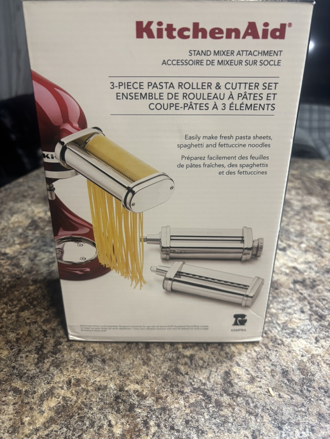 KitchenAid 3-Piece Pasta Roller & Cutter Set - Brand New in Box