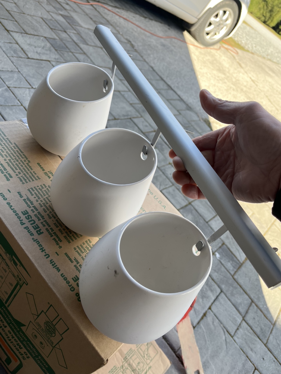 Triple Wall-Mounted Planter Set