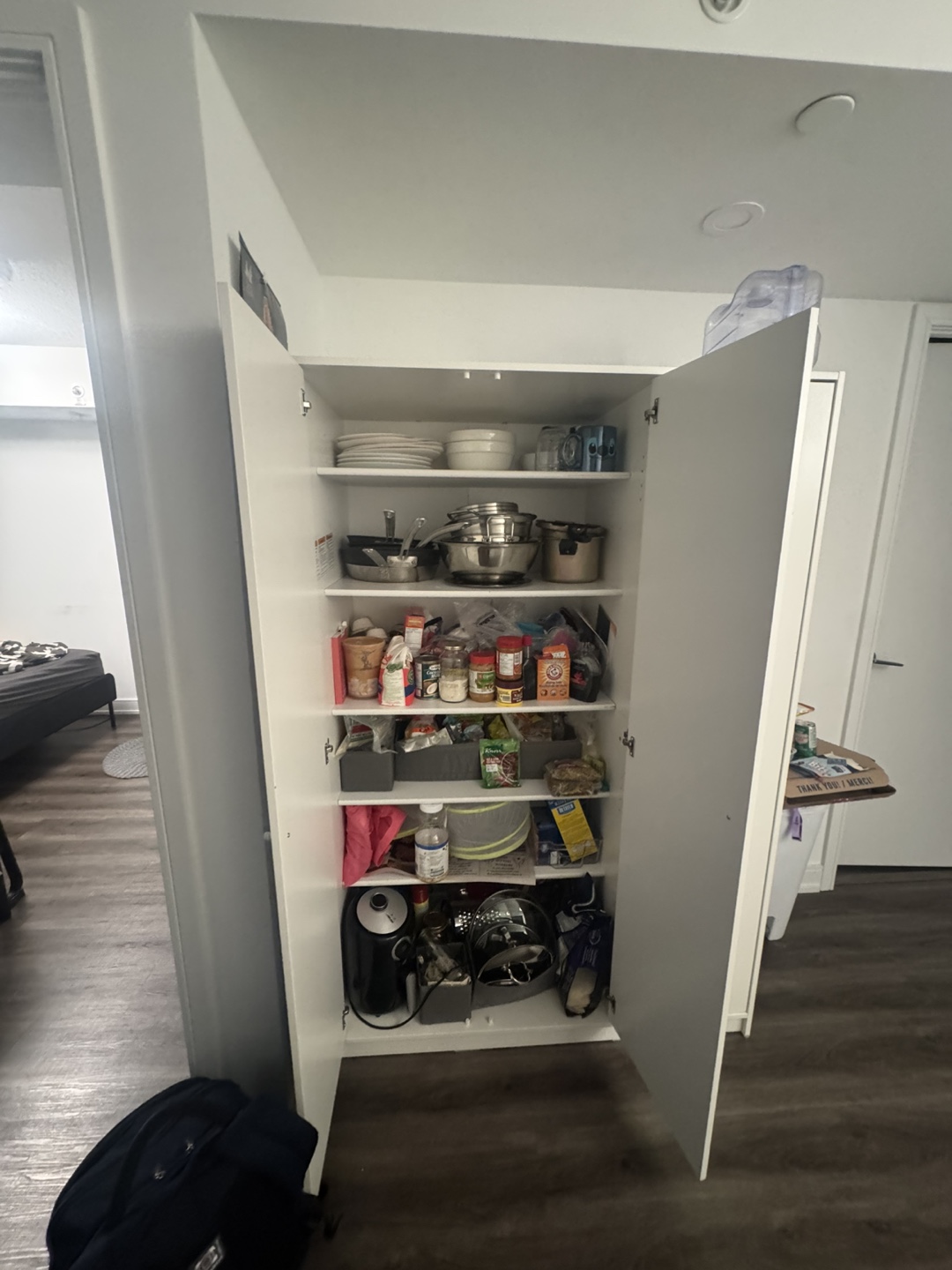White Kitchen Pantry Cabinet - photo 2