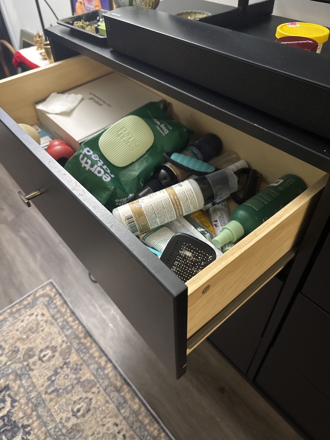 Black Six-Drawer Dresser - photo 2