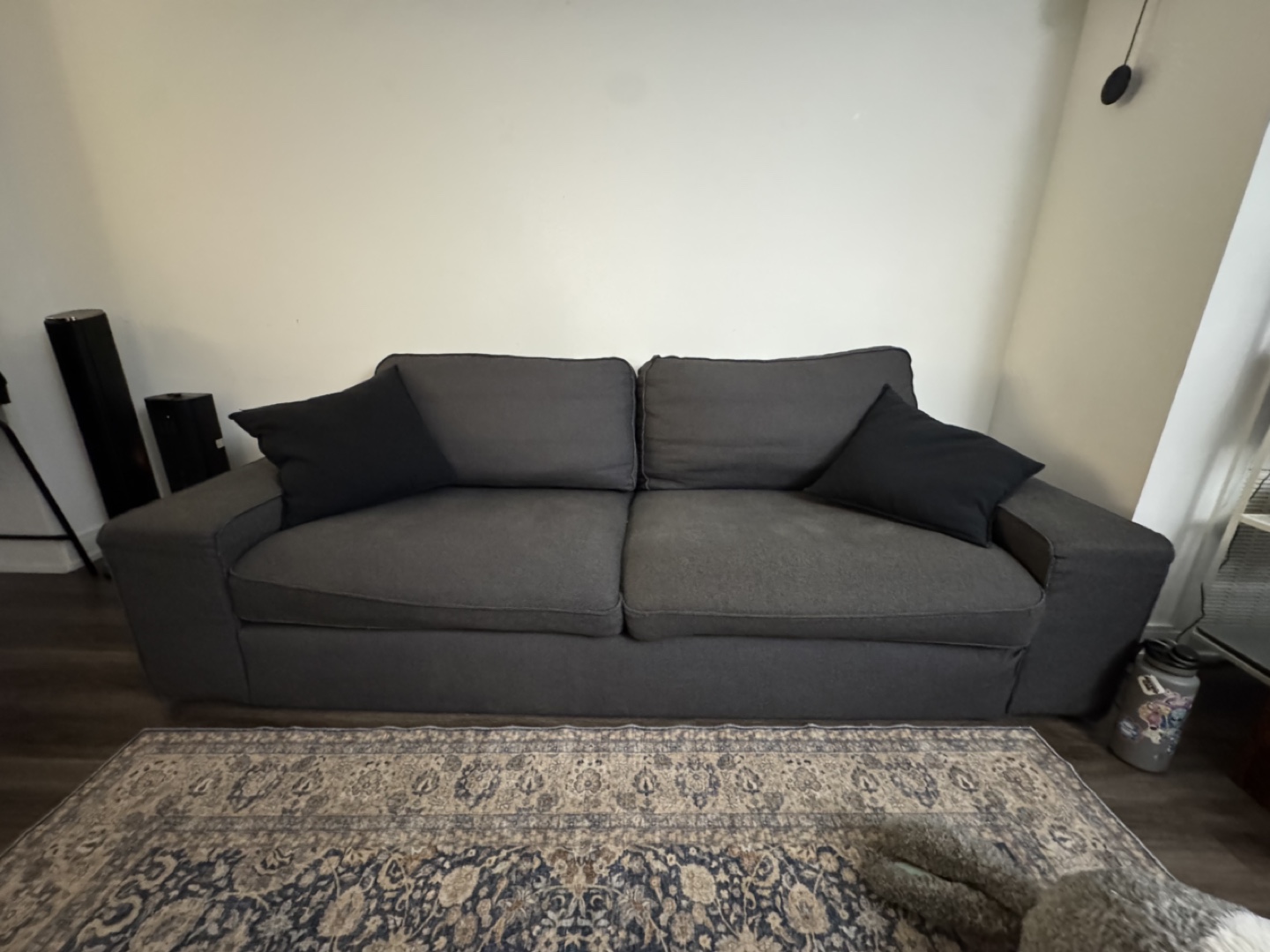 Large Two-Seater Sofa - Dark Grey