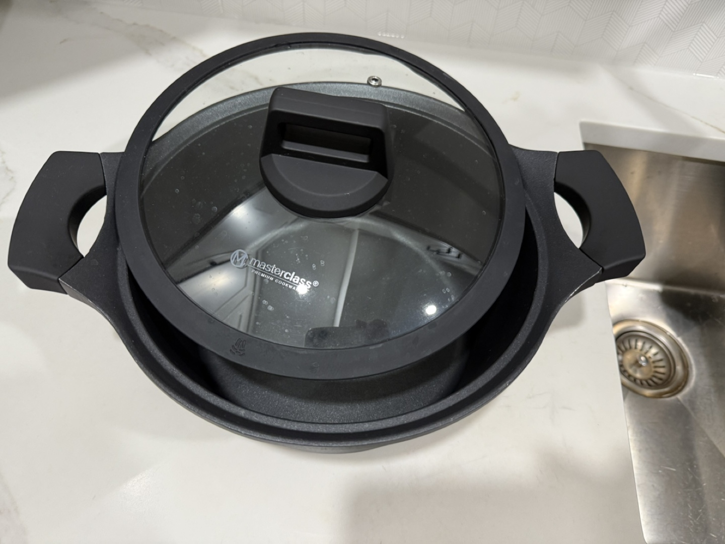 MasterClass Premium Cookware Pot with Lid