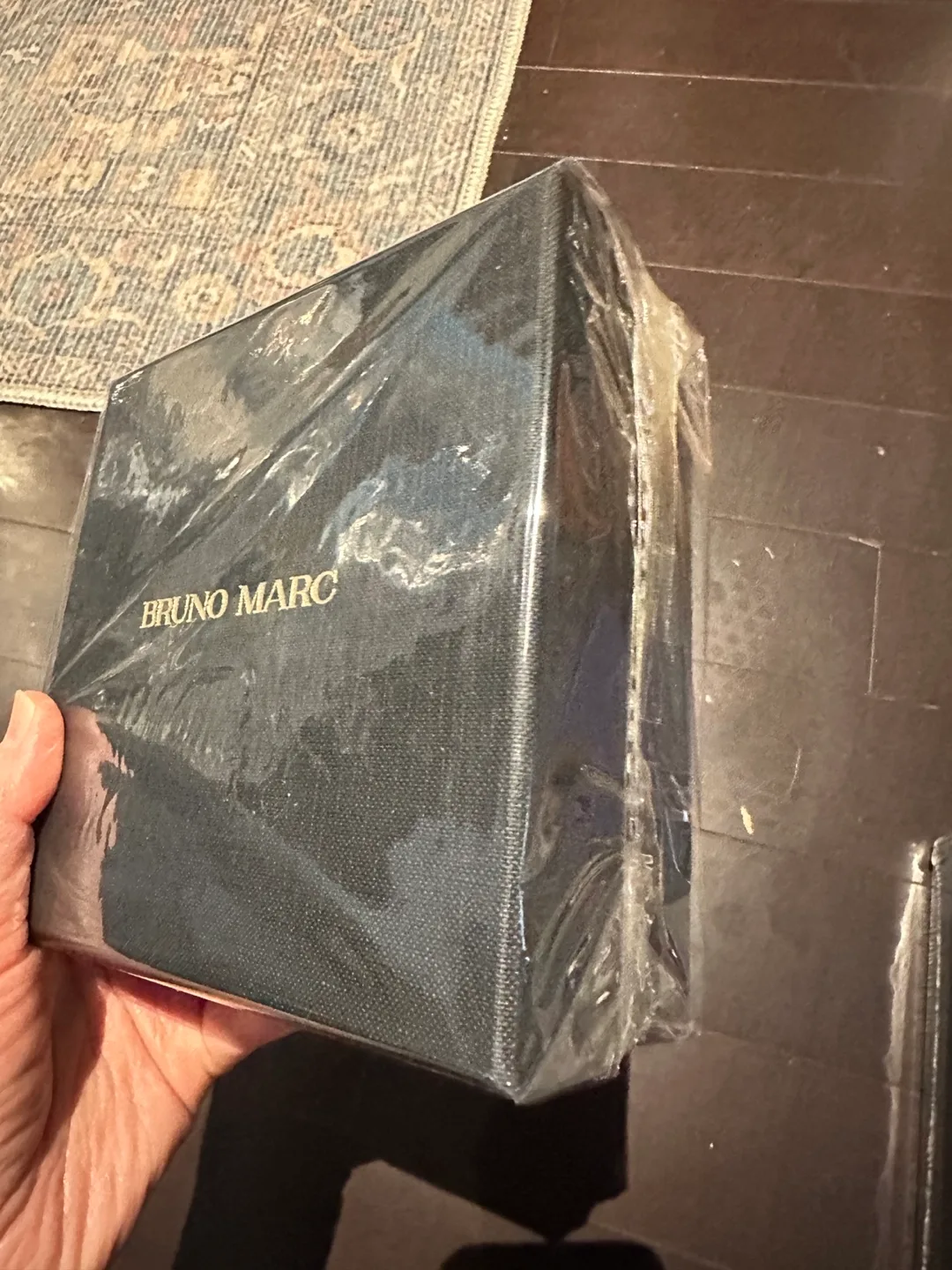 Bruno Marc Men's Black Leather Belt - New in Box image indicator(3)