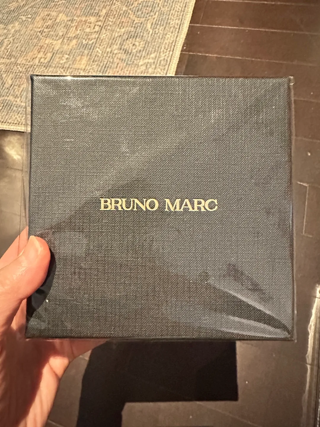 Bruno Marc Men's Black Leather Belt - New in Box image indicator(2)